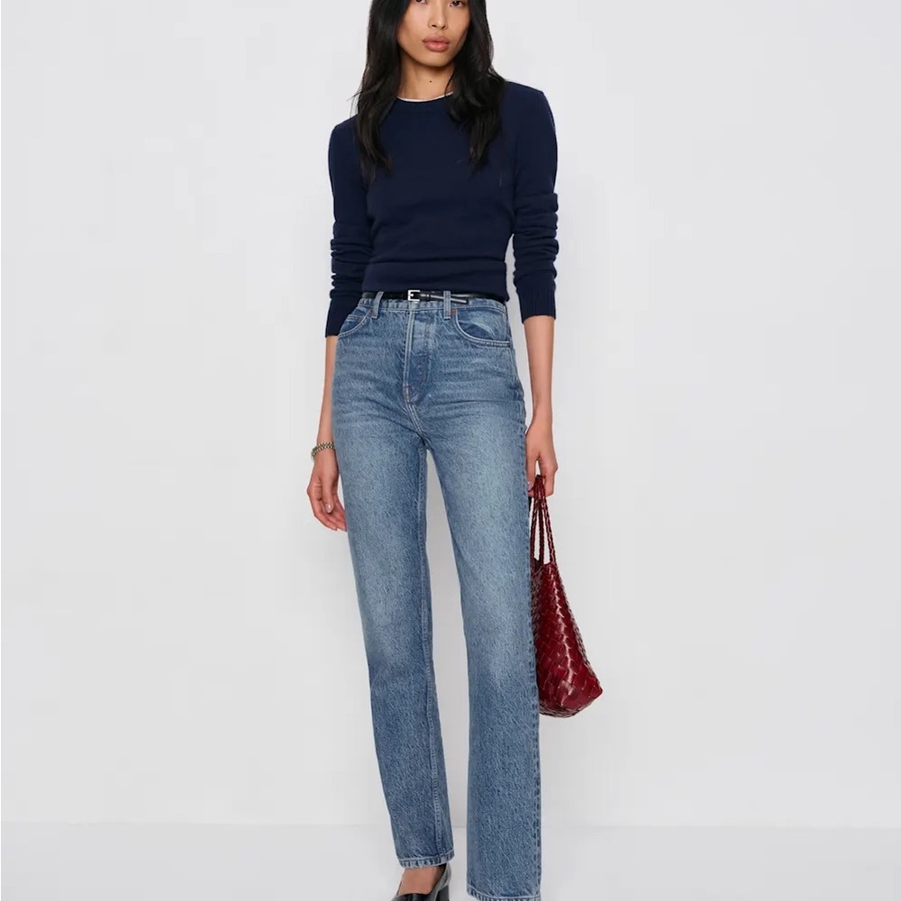 Reformation Blue Straight Leg Jeans